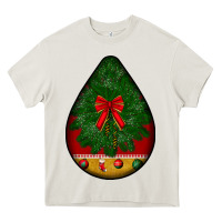 Cream christmas teardrop Heavy Core Tee - BundleAndBundleShop