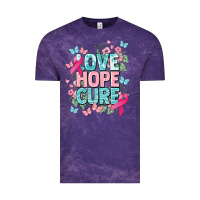 Cloud Purple Love hope cure cancer Awareness Vintage Tee - HowdyJamesFarm