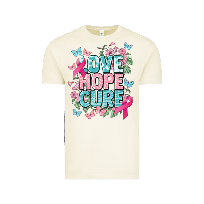 Love Hope Cure Cancer Awareness Vintage Tee by HowdyJamesFarm | Teevron