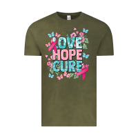 Vintage Olive Love hope cure cancer Awareness Vintage Tee - HowdyJamesFarm
