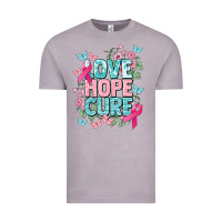 Vintage Zinc Love hope cure cancer Awareness Vintage Tee - HowdyJamesFarm