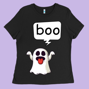 Boo Ladies Tee Designed By Bettercallsaul