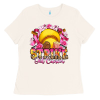 Bone strike out cancer softball Ladies Tee - Artiststas