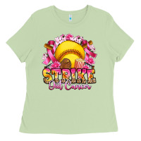 Matcha strike out cancer softball Ladies Tee - Artiststas