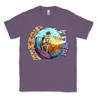 Lavender summer time skeleton surfing Classic Tee - NancyCooperArtShop