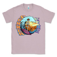 Lilac summer time skeleton surfing Classic Tee - NancyCooperArtShop