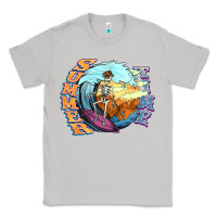 Moon Dust summer time skeleton surfing Classic Tee - NancyCooperArtShop