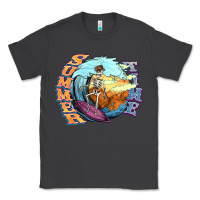 Smoke summer time skeleton surfing Classic Tee - NancyCooperArtShop