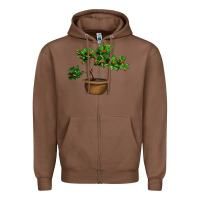 Chestnut Guava Tree Bonsai Illustrations Zipper Hoodie - LillyAllenDesigns