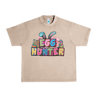 French Oak Egg hunter plate letters Easter Day Urban Heavy Tee - HowdyJamesFarm