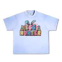 Grape Ice Egg hunter plate letters Easter Day Urban Heavy Tee - HowdyJamesFarm