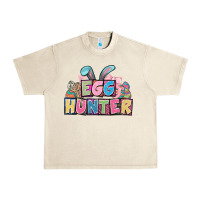Sandshell Egg hunter plate letters Easter Day Urban Heavy Tee - HowdyJamesFarm