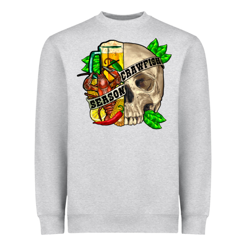 Skull Crawfish Season Heavyweight Sweatshirt by FaDigitalArtStudio | Teevron
