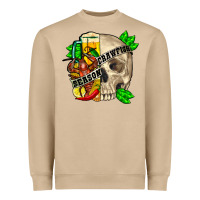 Mushroom skull crawfish season Heavyweight Sweatshirt - FaDigitalArtStudio