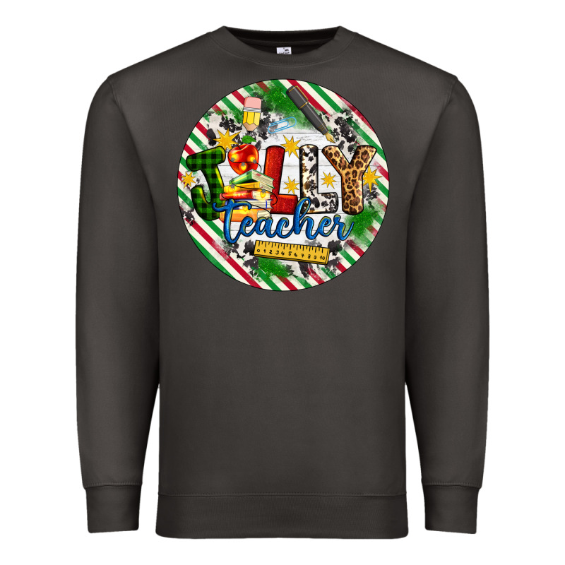 Christmas Jolly Teacher Premium Sweatshirt by Artiststas | Teevron