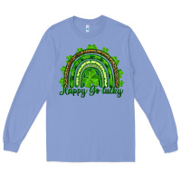 Colony Blue st. patrick's day happy go lucky Long Sleeve Tee - RanaPortraitStore