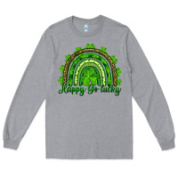 Heather Grey st. patrick's day happy go lucky Long Sleeve Tee - RanaPortraitStore