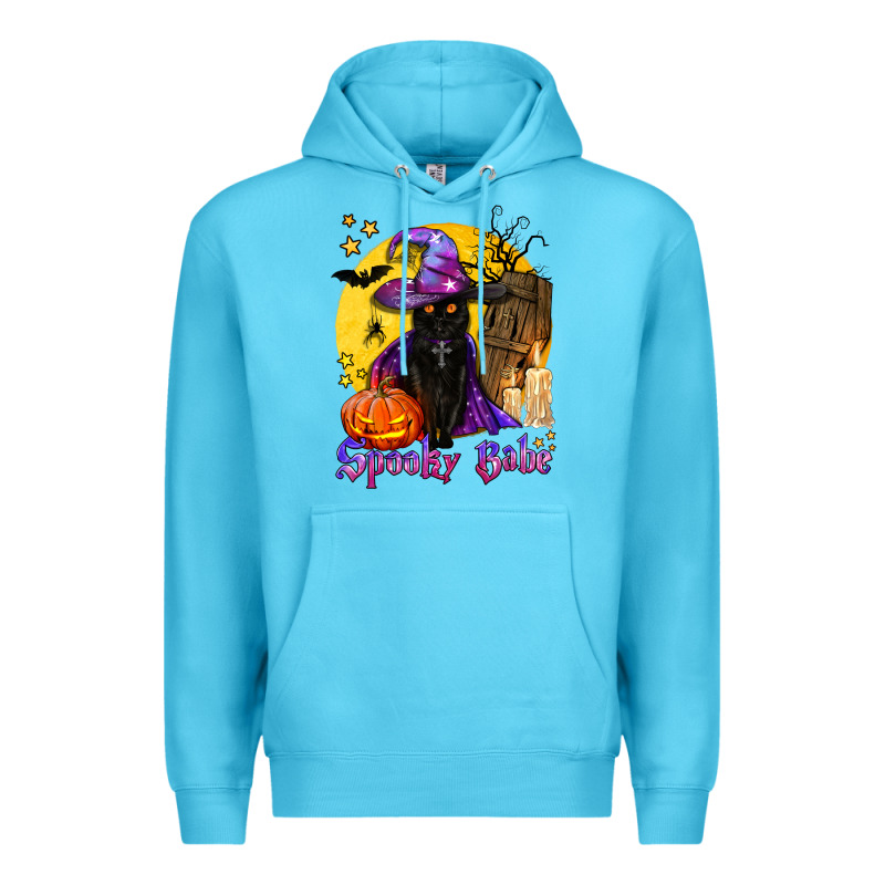 Spooky Babe Black Witch Cat Premium Hoodie by BundleAndBundleShop | Teevron