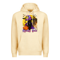 Pina Colada spooky babe black witch cat Premium Hoodie - BundleAndBundleShop