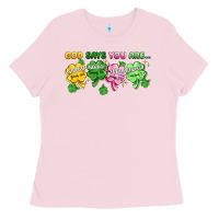 Bubblegum Pink st. patrick's day god says you are Ladies Tee - Artiststas