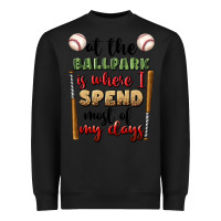 Black at the ballpark is where i spend most my days Heavyweight Sweatshirt - BundleAndBundleShop