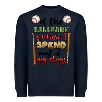 Navy at the ballpark is where i spend most my days Heavyweight Sweatshirt - BundleAndBundleShop