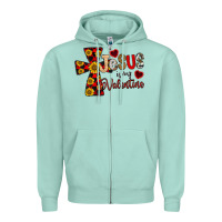 Jesus Is My Valentine Cross Zipper Hoodie | Teevron