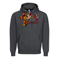 Smoke Jesus is My Valentine Cross Zipper Hoodie - CowhideDigitalArt