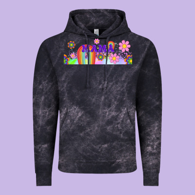 Boho Retro Floral Mama Vintage Hoodie Designed By Tumblerdesignbyshophia