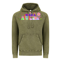 Vintage Olive boho retro floral mama Vintage Hoodie - TumblerDesignByShophia
