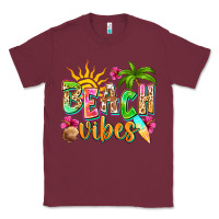 Burgundy Beach vibes Classic Tee - NancyCooperArtShop