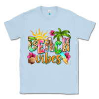 Dusty Blue Beach vibes Classic Tee - NancyCooperArtShop