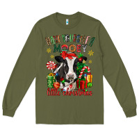 Army Green have yourself a little christmas cow Long Sleeve Tee - CowGirlArtShop