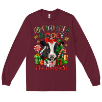 Burgundy have yourself a little christmas cow Long Sleeve Tee - CowGirlArtShop