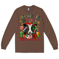 Chestnut have yourself a little christmas cow Long Sleeve Tee - CowGirlArtShop