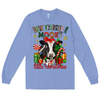 Colony Blue have yourself a little christmas cow Long Sleeve Tee - CowGirlArtShop