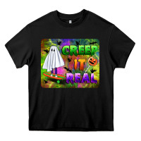 Black creep it real mousepad Heavy Core Tee - BundleAndBundleShop