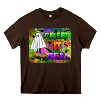 Chocolate Brown creep it real mousepad Heavy Core Tee - BundleAndBundleShop