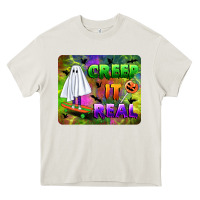 Cream creep it real mousepad Heavy Core Tee - BundleAndBundleShop