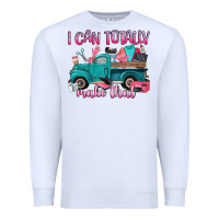 White i can totally make that Premium Sweatshirt - Artiststas