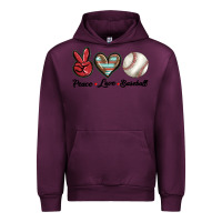 Mauve Wine peace love west Urban Hoodie - BarkalooDesign