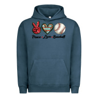 Pigment Midnight Navy peace love west Urban Hoodie - BarkalooDesign