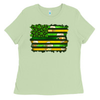 St Patrick's Day American Flag Ladies Tee | Teevron