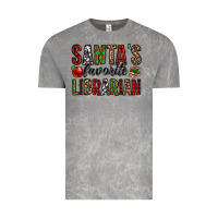 Cloud Rock santa's favorite librarian Vintage Tee - Jasminsmagicworld