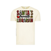 Vintage Arctic santa's favorite librarian Vintage Tee - Jasminsmagicworld