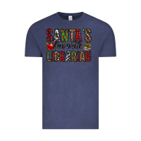 Vintage Denim santa's favorite librarian Vintage Tee - Jasminsmagicworld