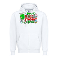 White 100 Nursing Student Tears Zipper Hoodie - CowhideDigitalArt