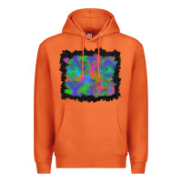 Carrot halloween neon leopard background Premium Hoodie - BundleAndBundleShop
