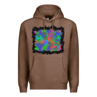 Chestnut halloween neon leopard background Premium Hoodie - BundleAndBundleShop