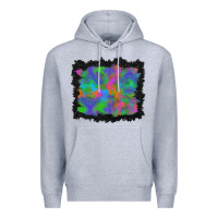 Heather Grey halloween neon leopard background Premium Hoodie - BundleAndBundleShop